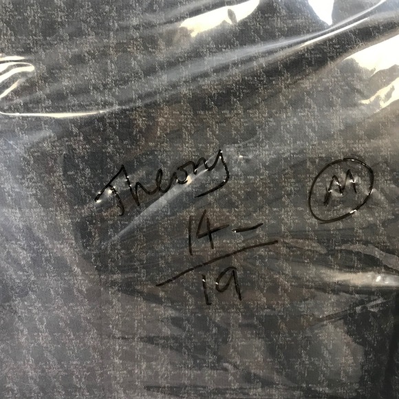 Theory Skinny Legging Houndstooth Knit Twill Pants Womens Medium Black Gray - Picture 9 of 9